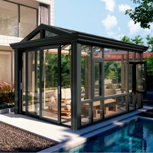 WITOP free standing modular portable prefabricated aluminum glass sunroom house
